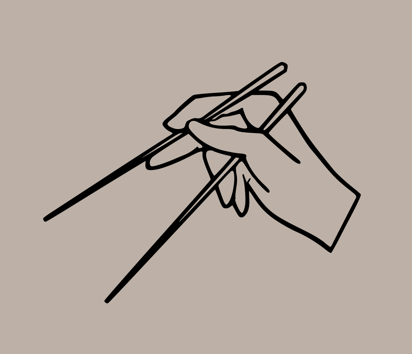 chopsticks tattoo design
