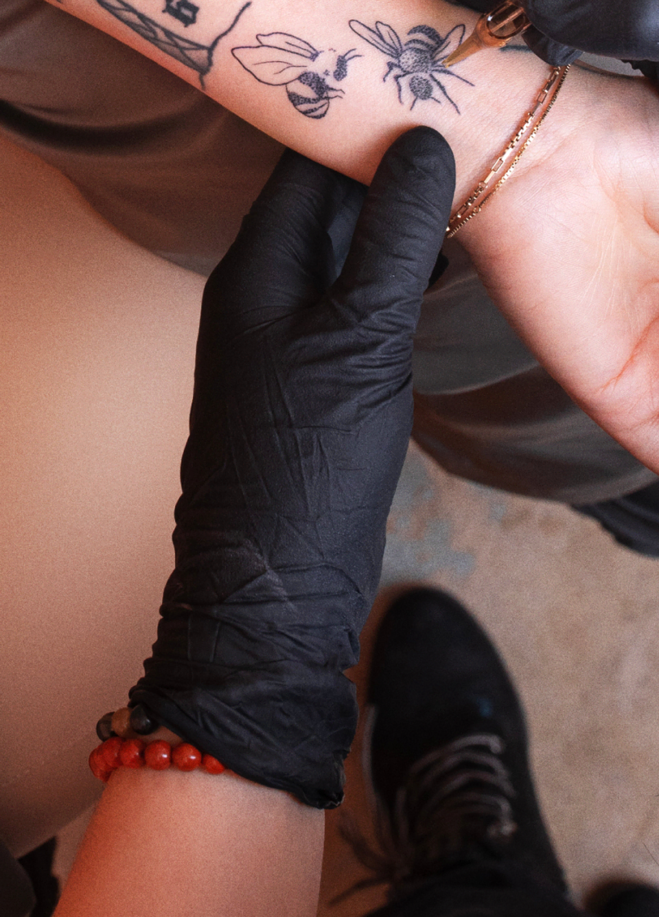 ephemeral made-to-fade temporary tattoo applied with a tattoo machine