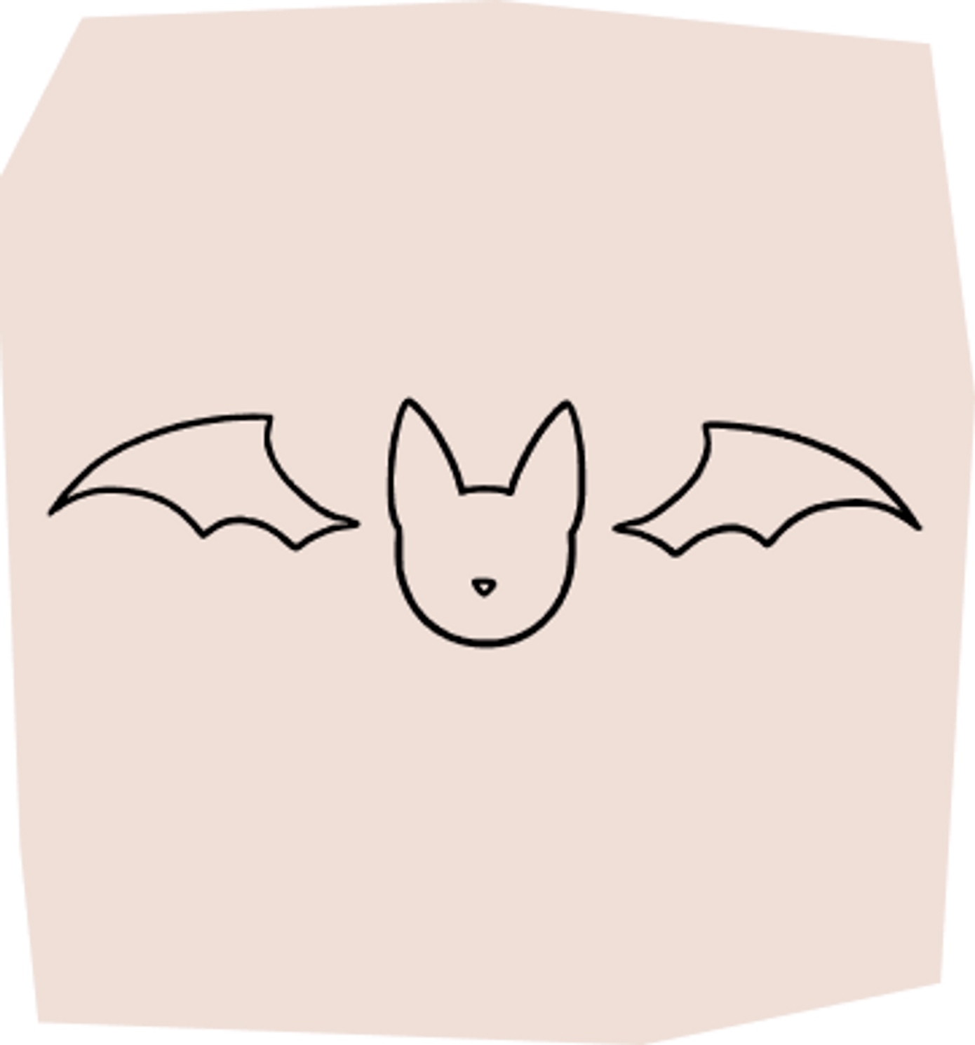 baby bat tattoo design