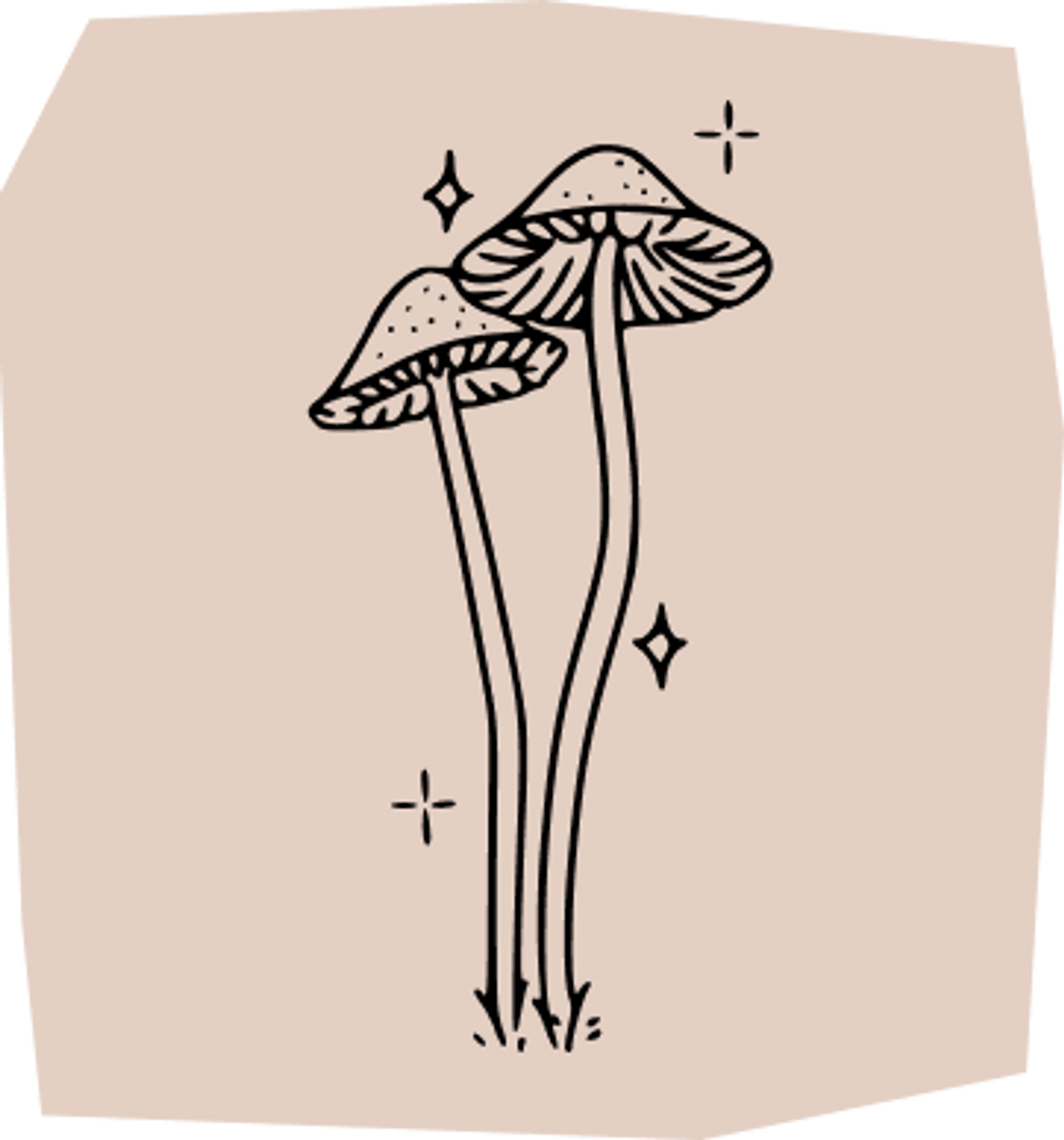 mushroom tattoo design
