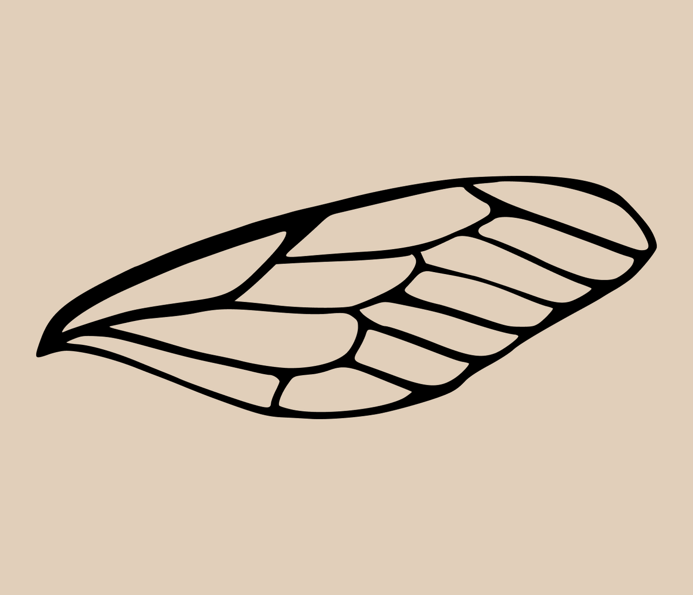 dragonfly wing tattoo design