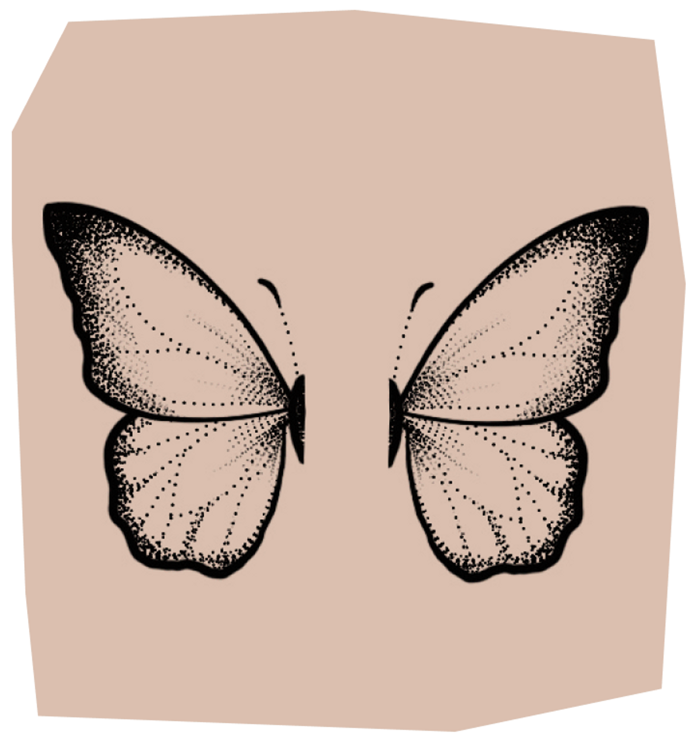 butterfly wings tattoos