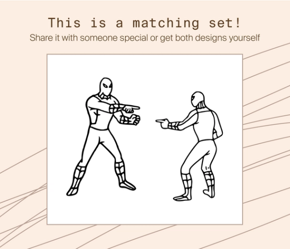 twin spiderman tattoos