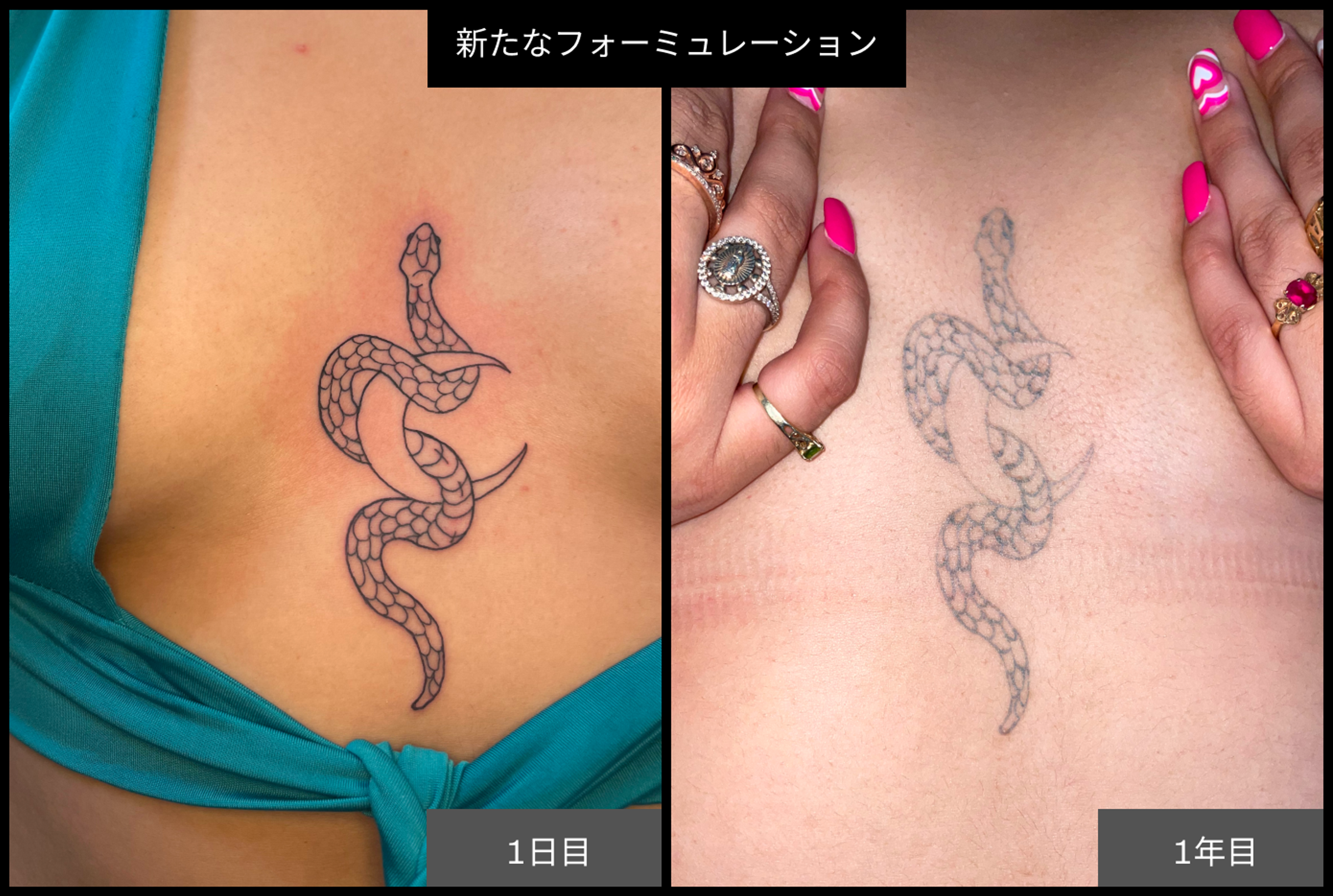 Temporary Snake Tattoo Reformulated Ephemeral