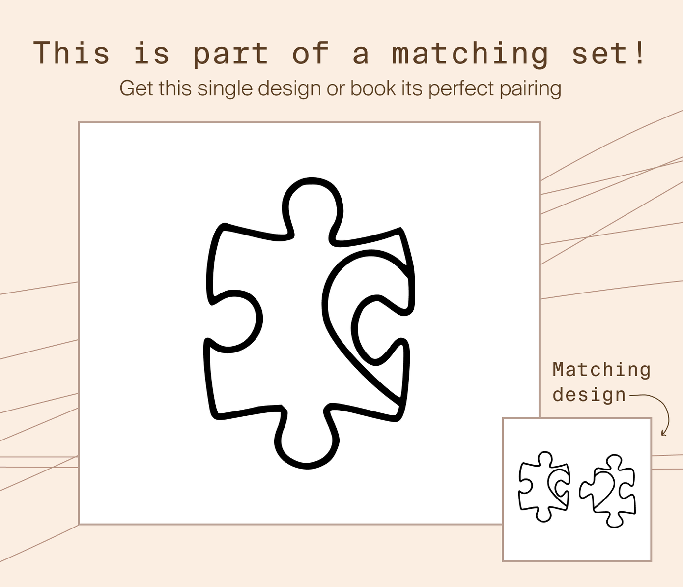 puzzle piece tattoo set