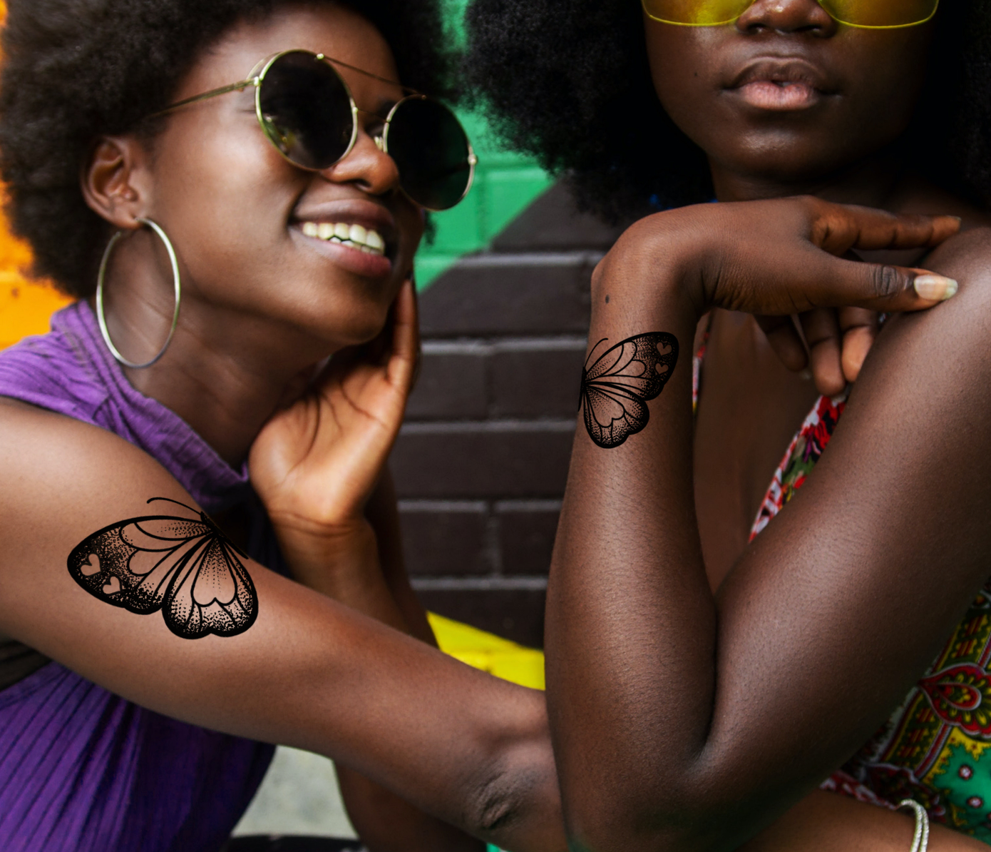 matching butterfly wings tattoo
