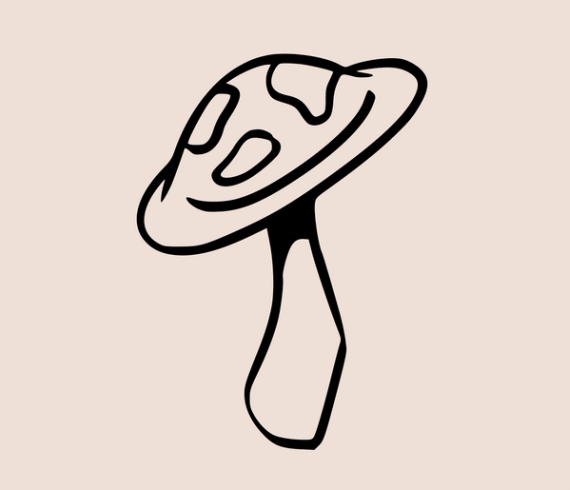 tattoo design of a mushroom