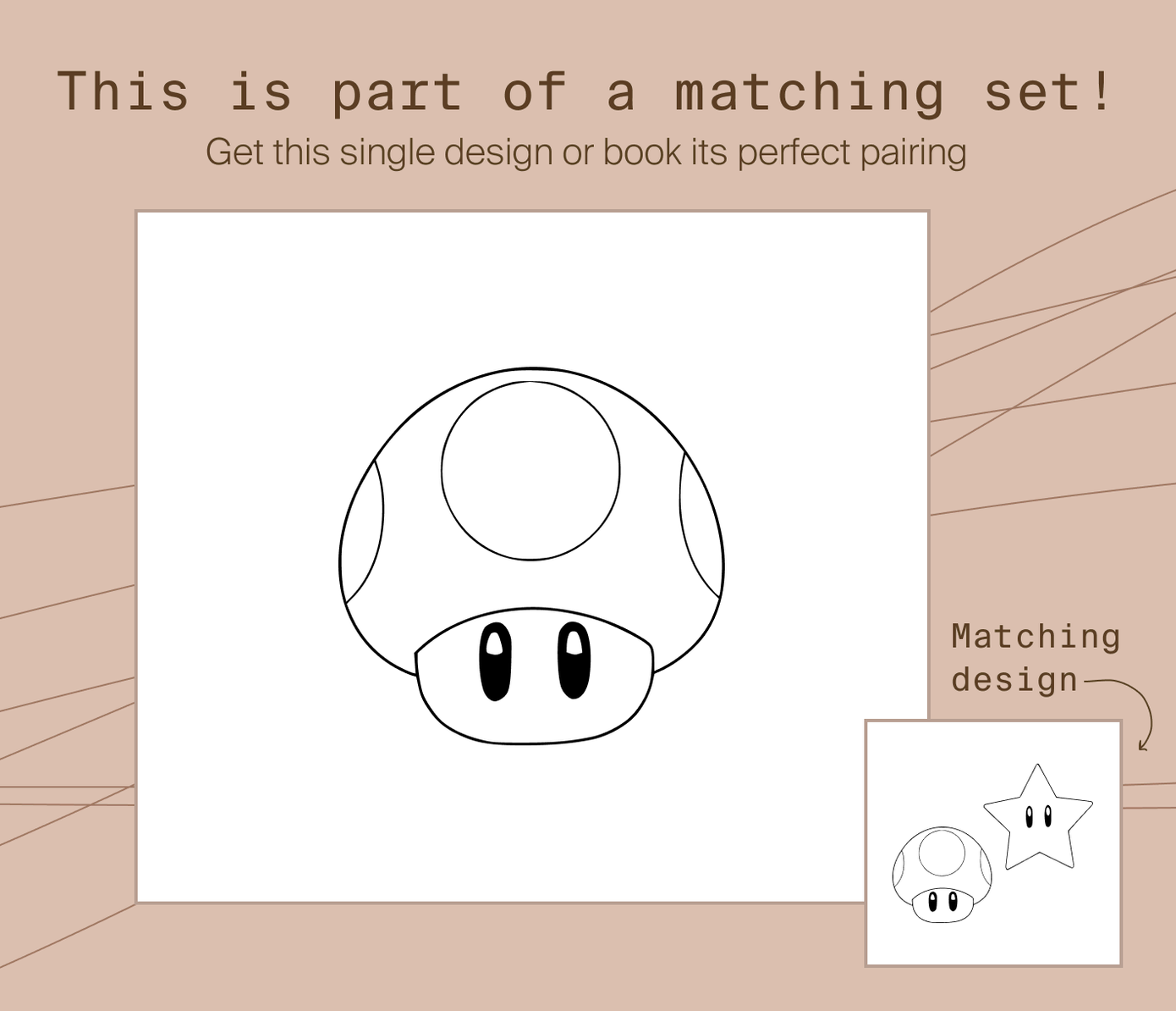 happy mushroom tattoo