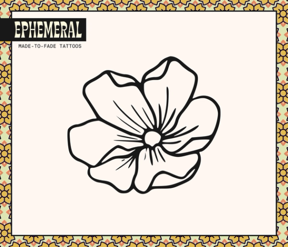 flower tattoo design flash