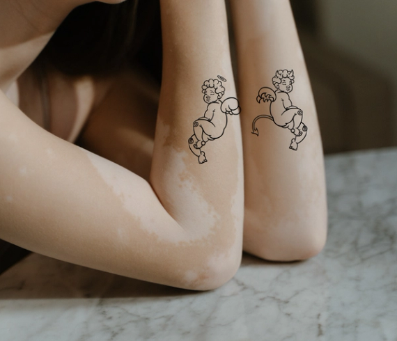 angel and demons tattoo