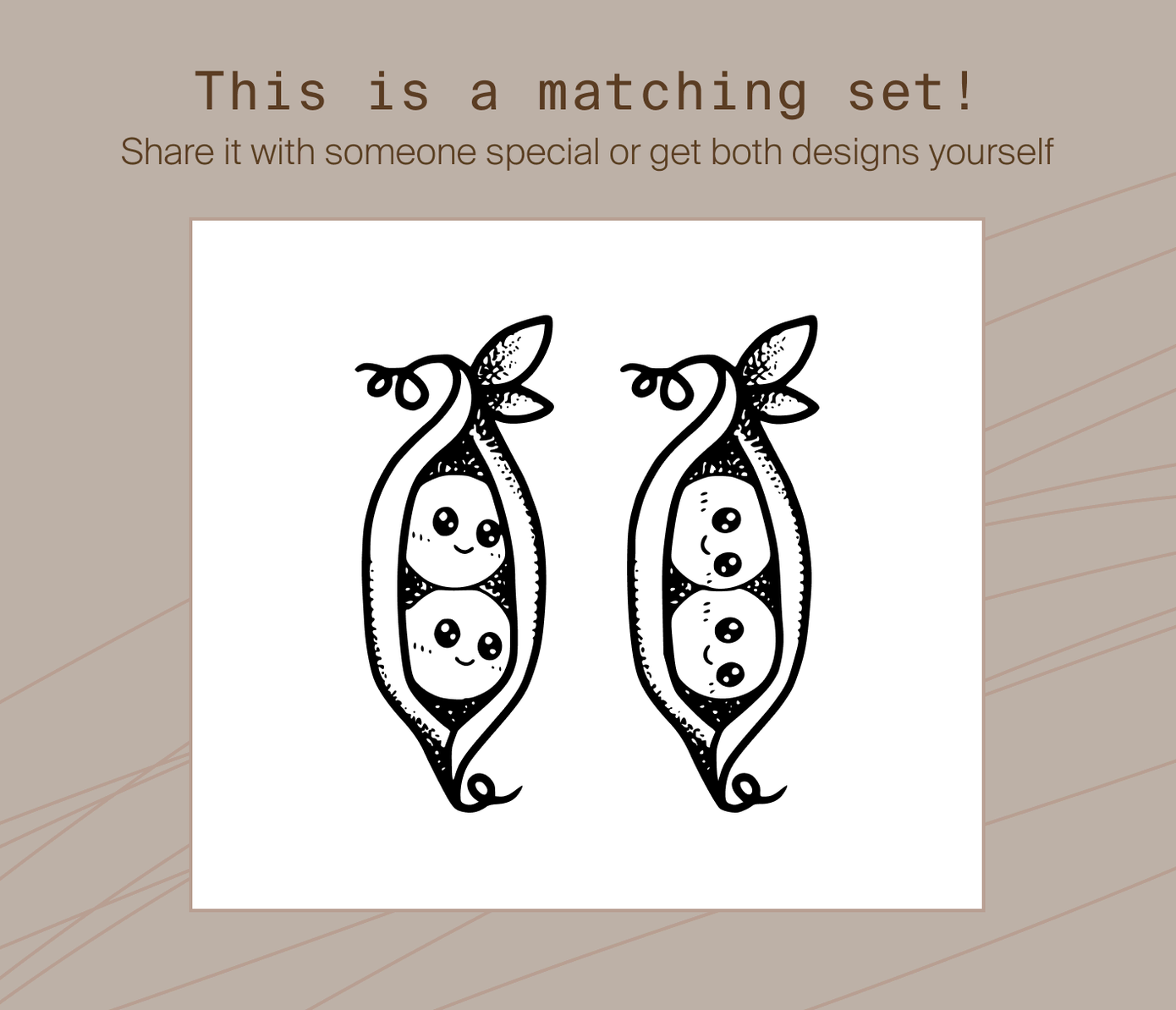 best friends tattoo idea peas in a pod