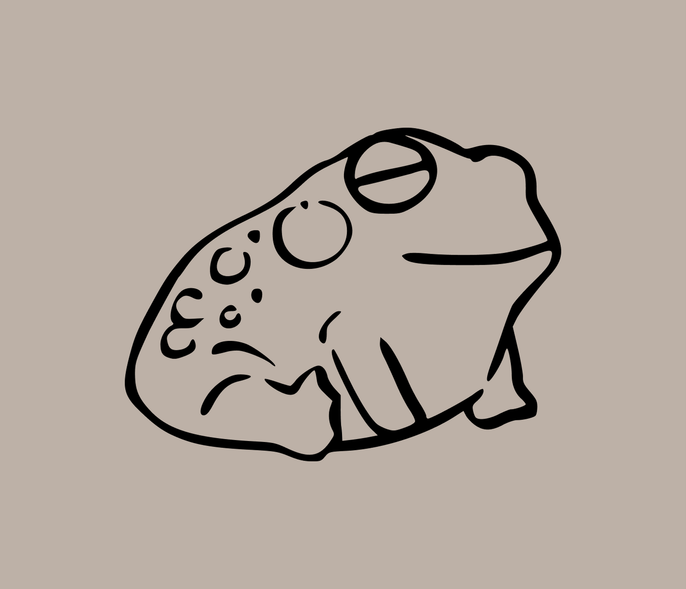 frog tattoo design template
