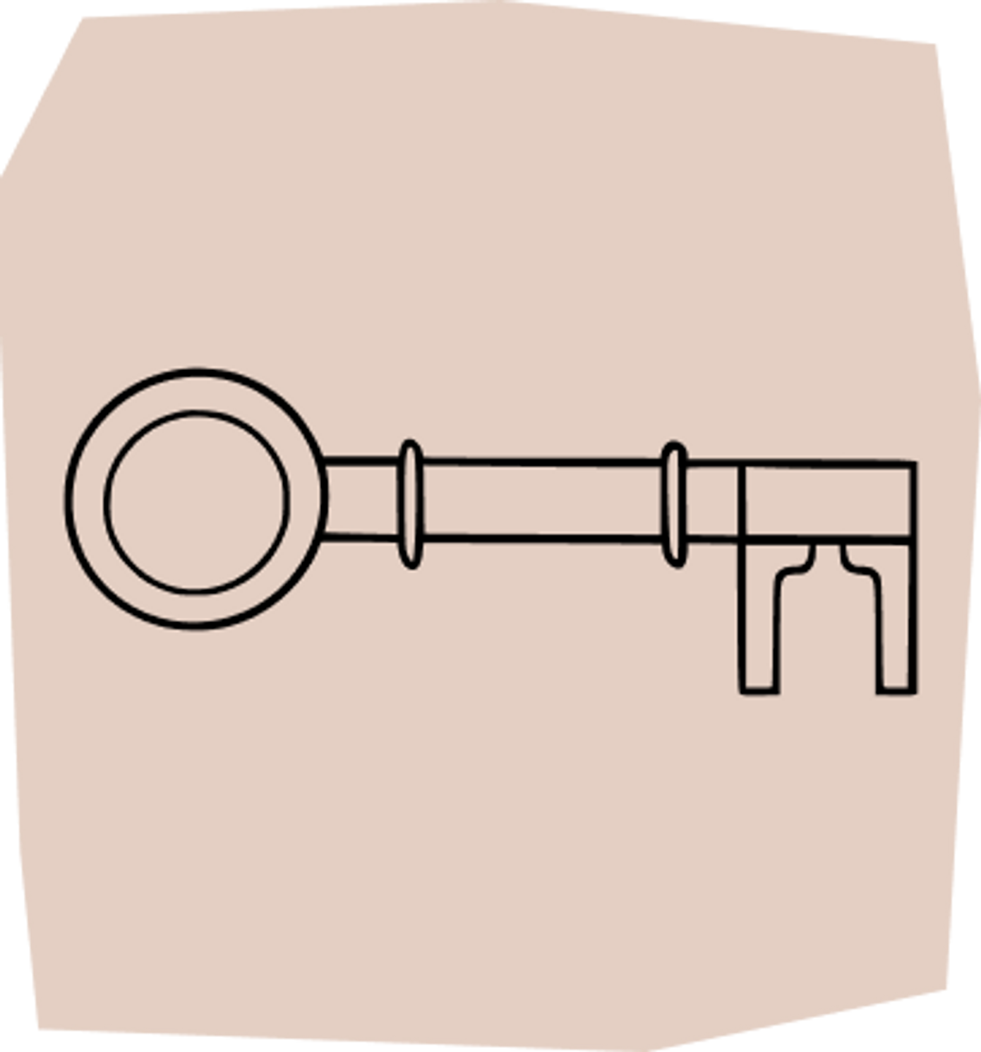 old key tattoo design