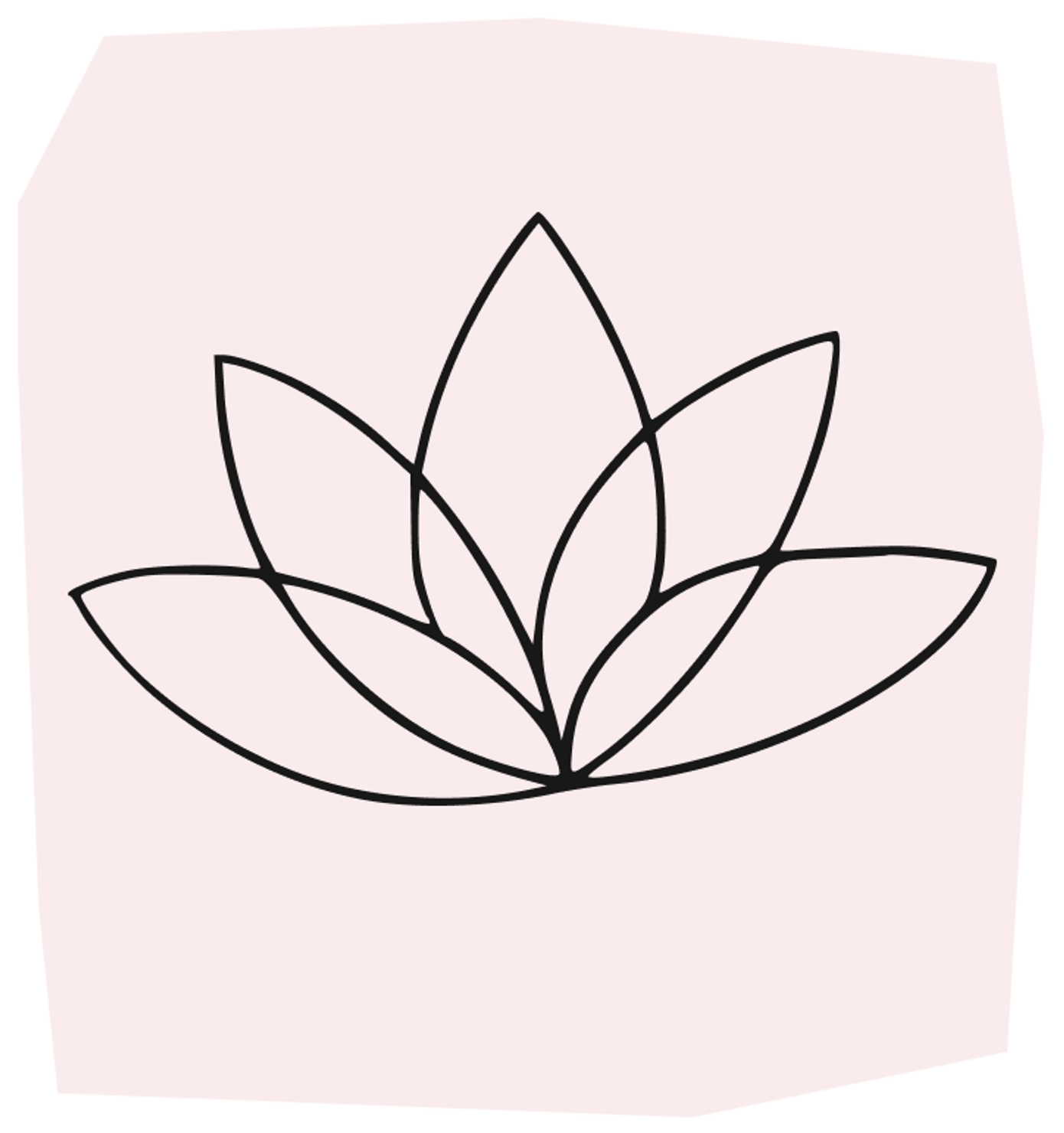 simple minimal lines flower tattoo design
