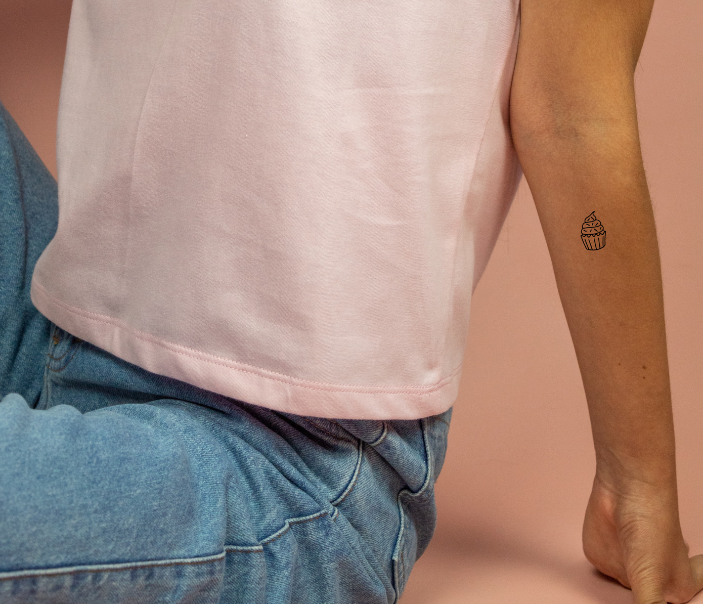 cupcake tattoo on warm