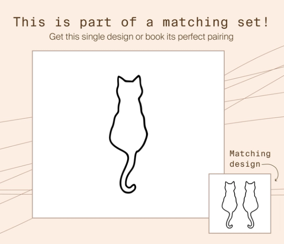 tattoo outline of a cat