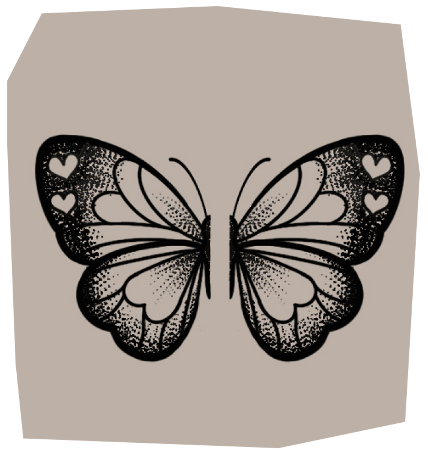 butterfly wings tattoos