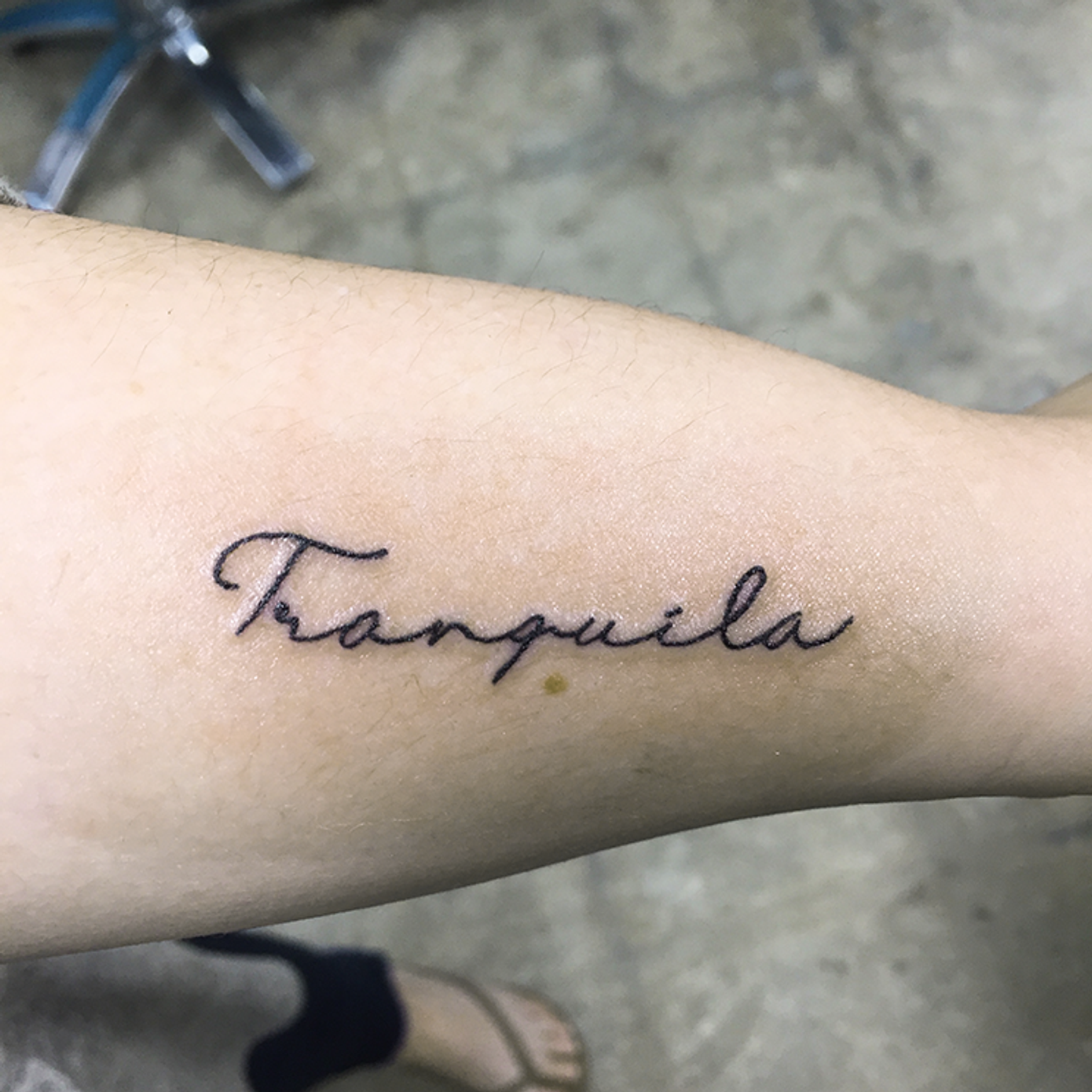 ephemeral being tattooed