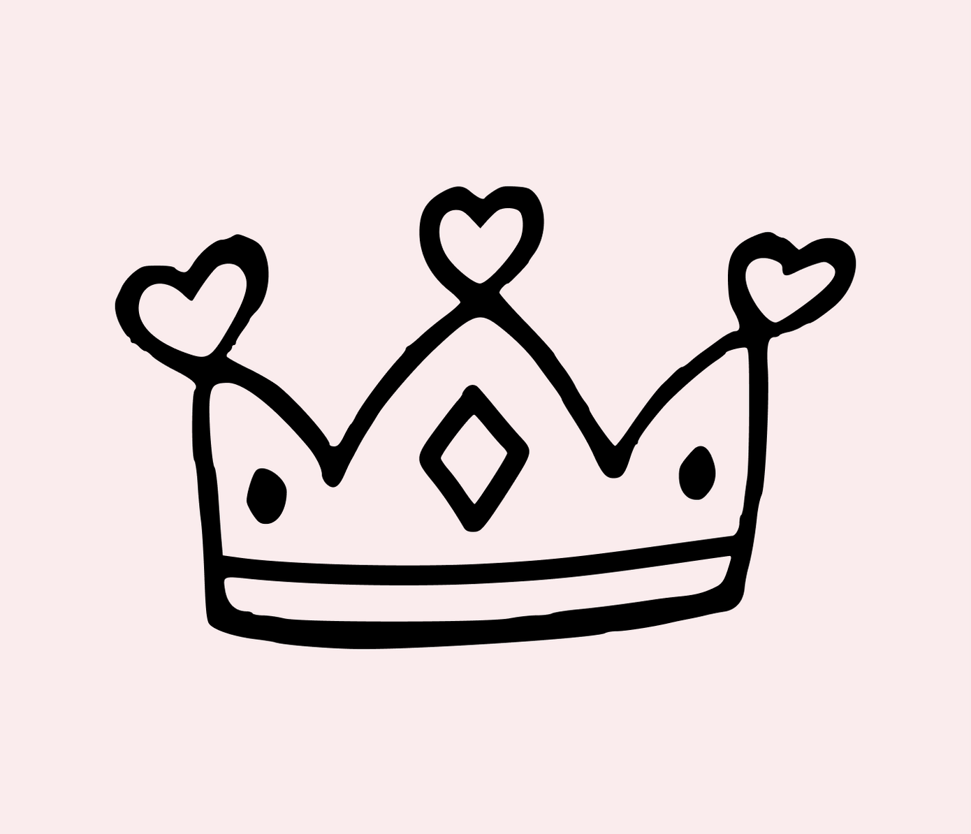 cartoon crown tattoo design