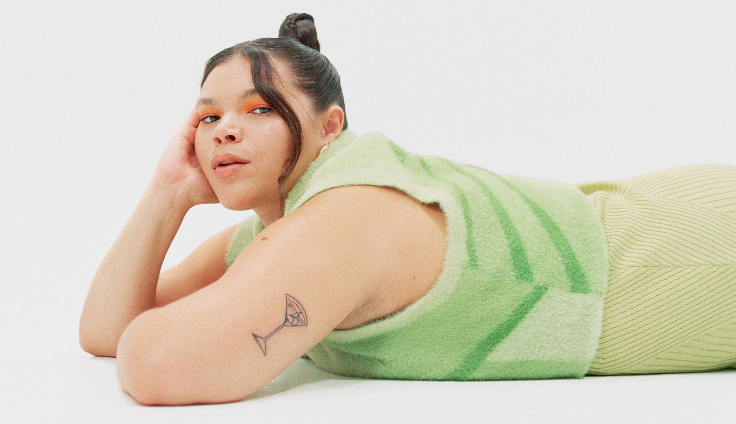 Ephemeral tattoo studio artist giving a temporary tattoo