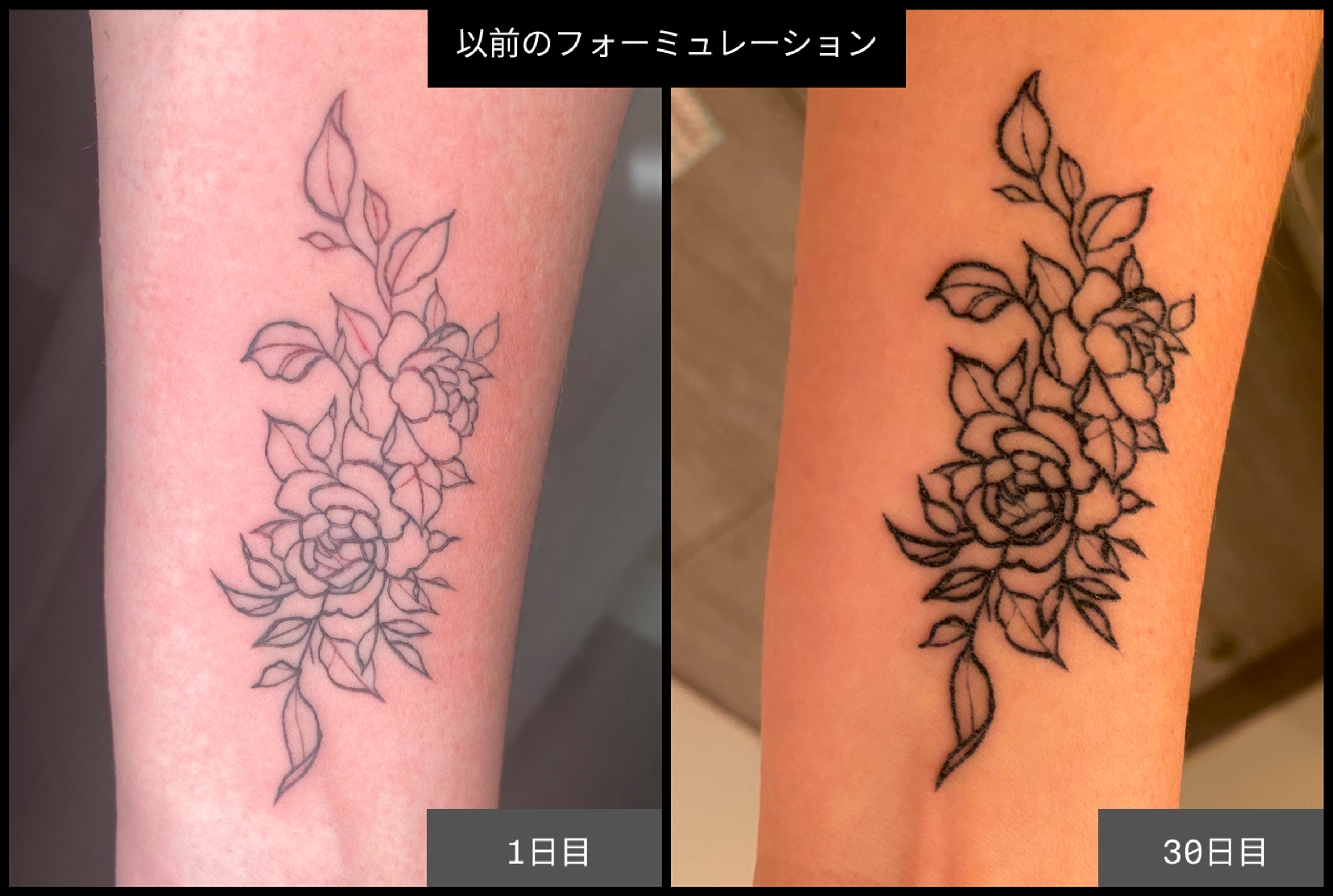 Temporary Floral Tattoo Reformulated Ephemeral