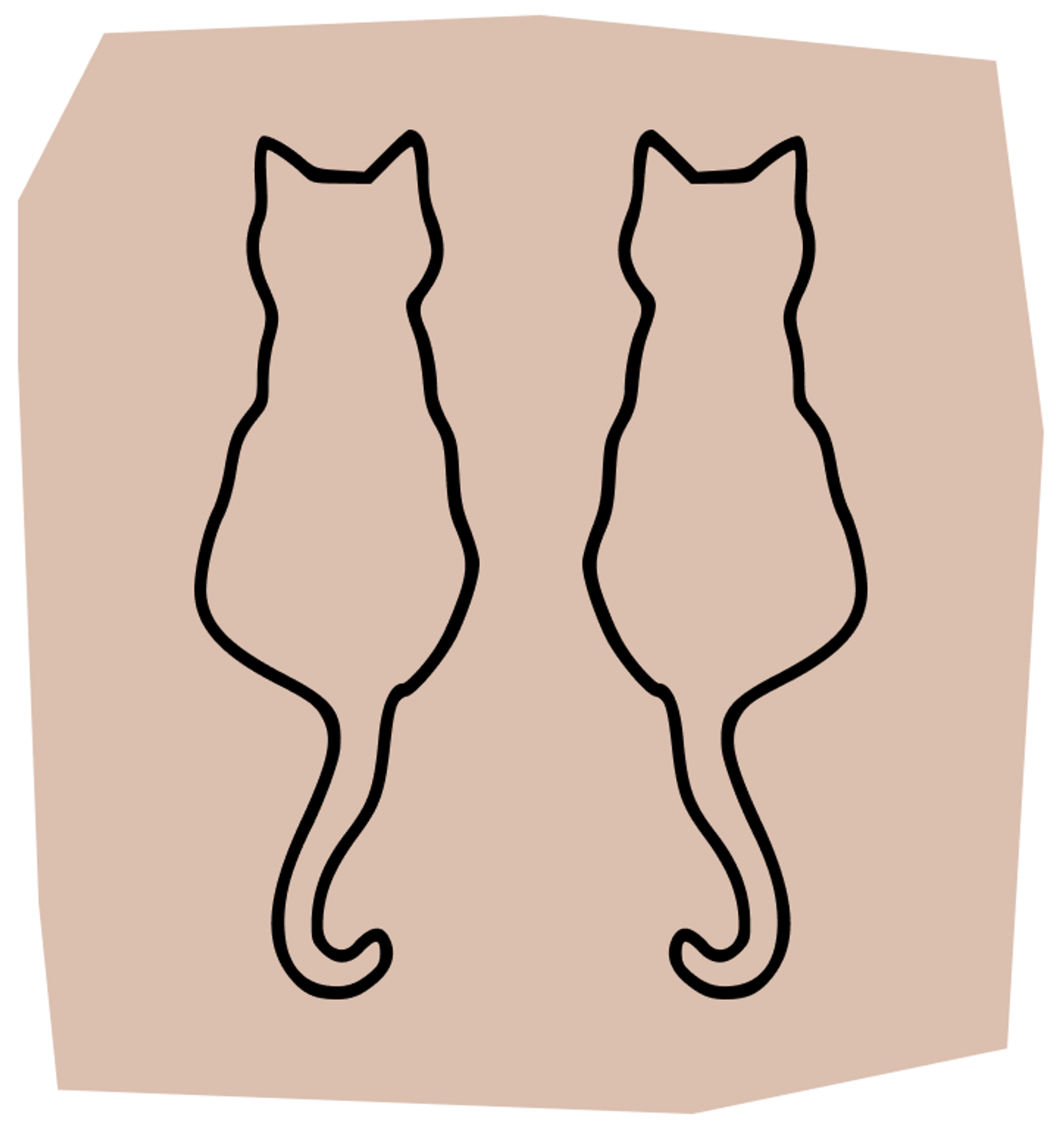twin cats tattoo