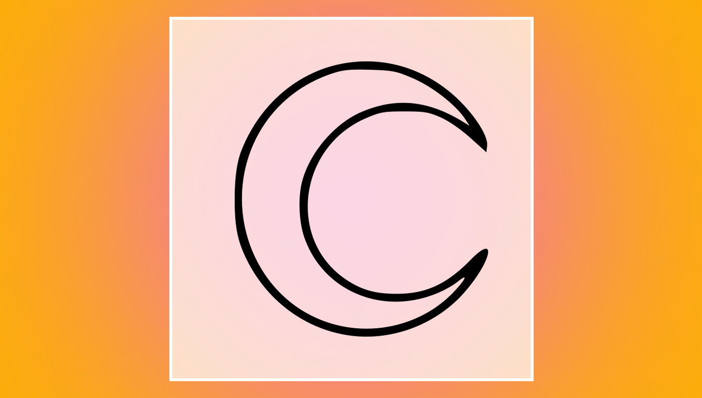 crescent moon flash tattoo design