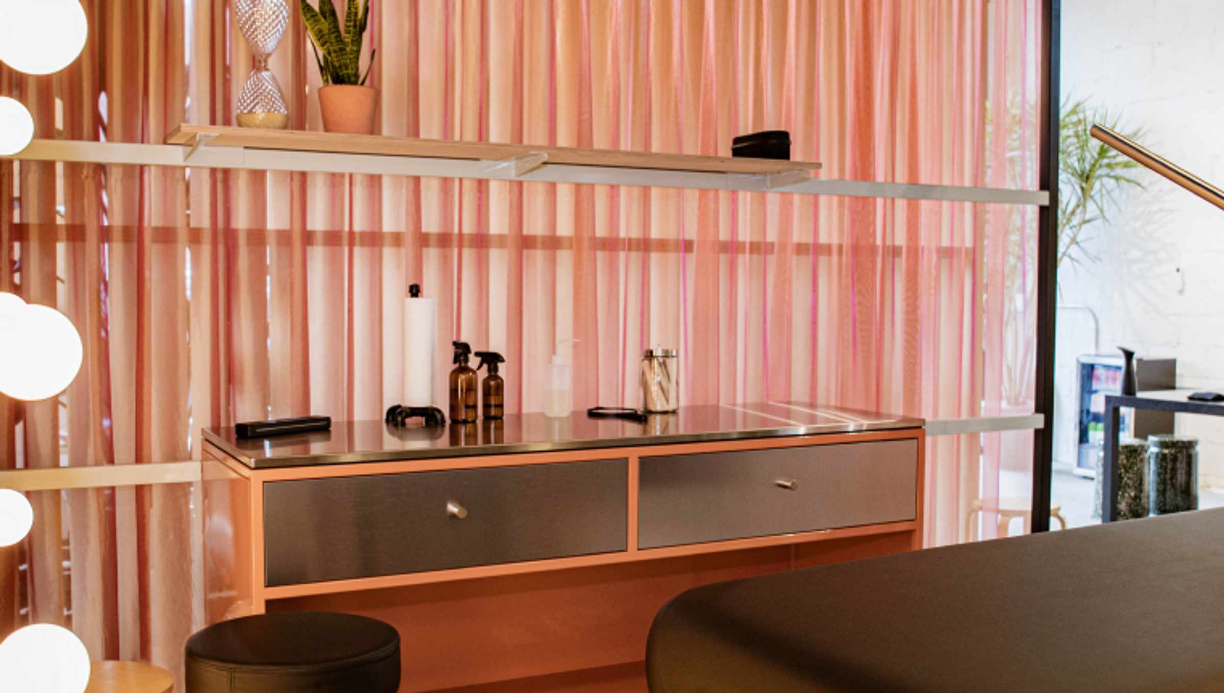 inside ephemeral tattoo artist station
