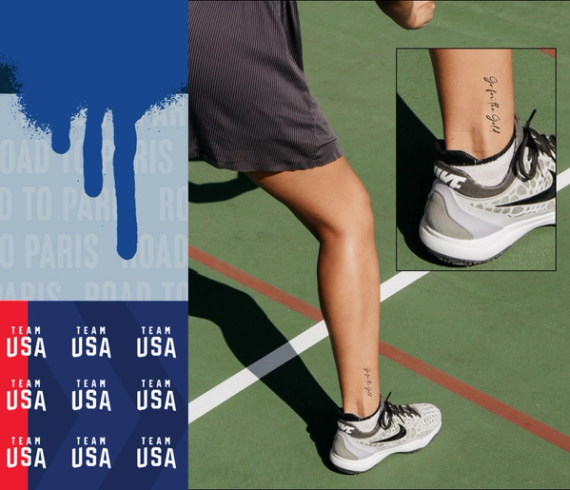 go for the gold tattoo on ankle