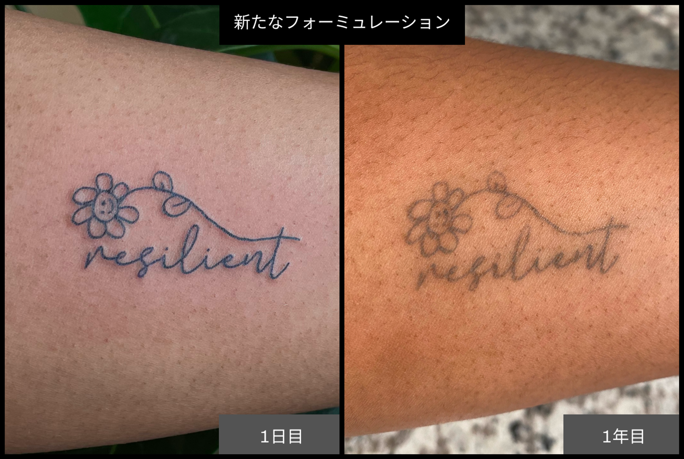 Temporary Script Tattoo Reformulated Ephemeral