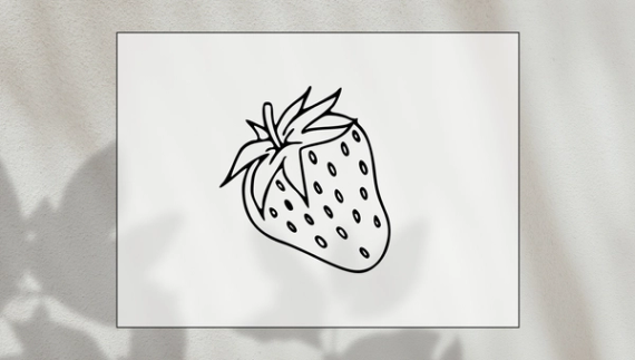 strawberry flash tattoo design