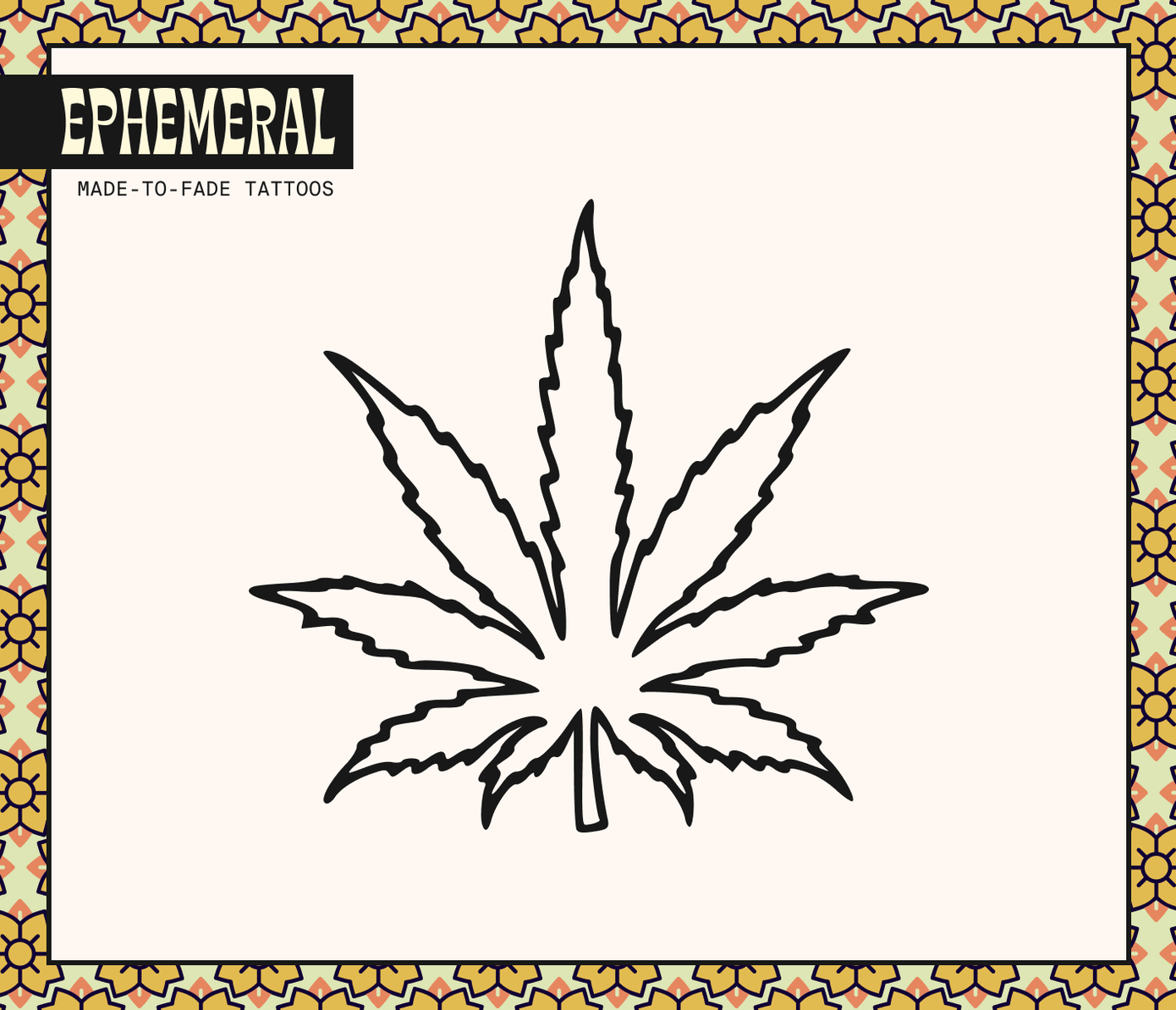 pod weed tattoo design