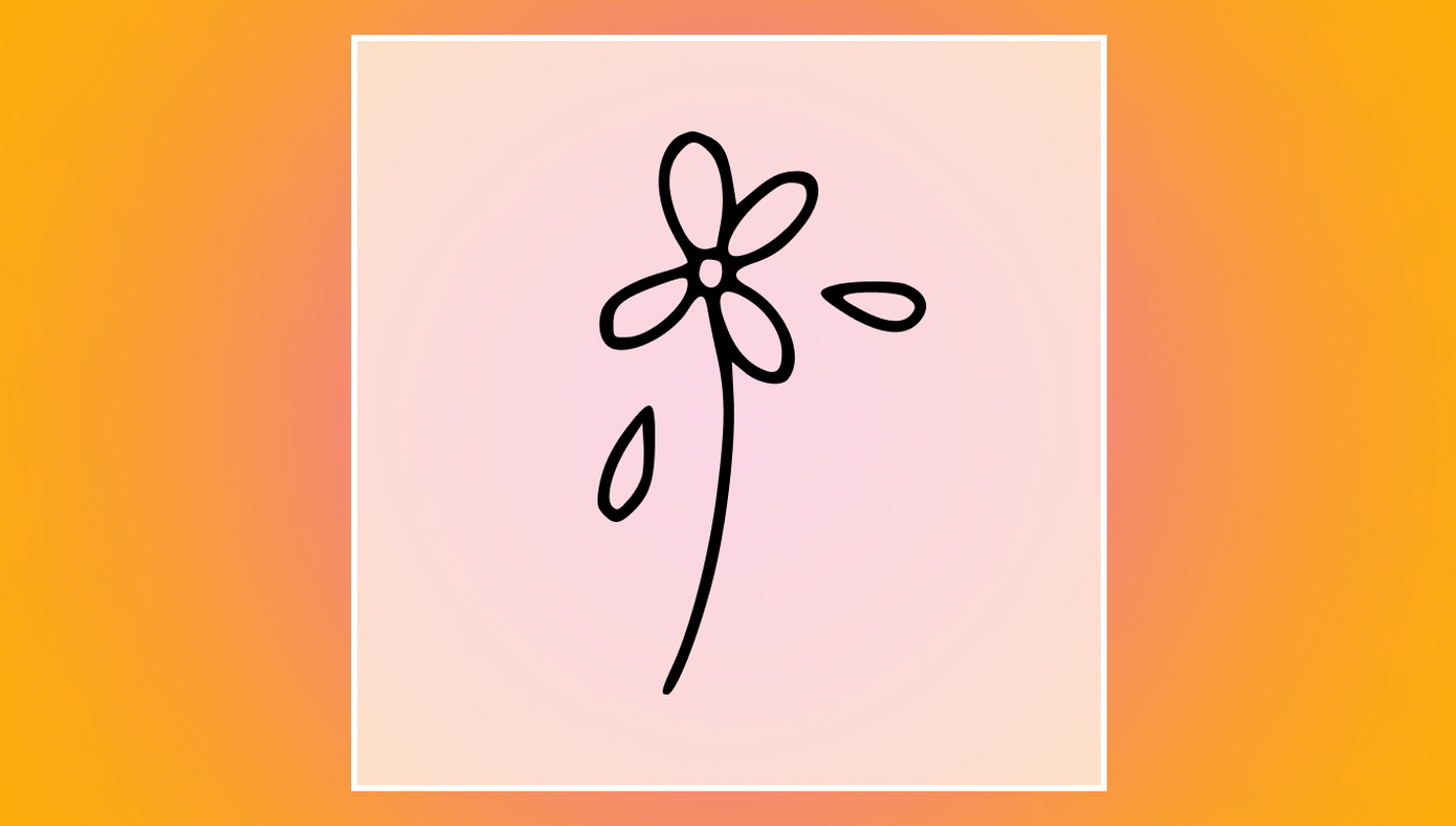 flash design of daisy forget me not flower