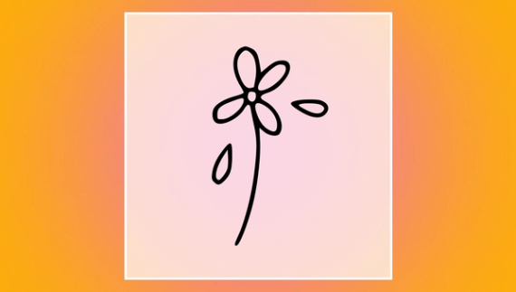 flash design of daisy forget me not flower