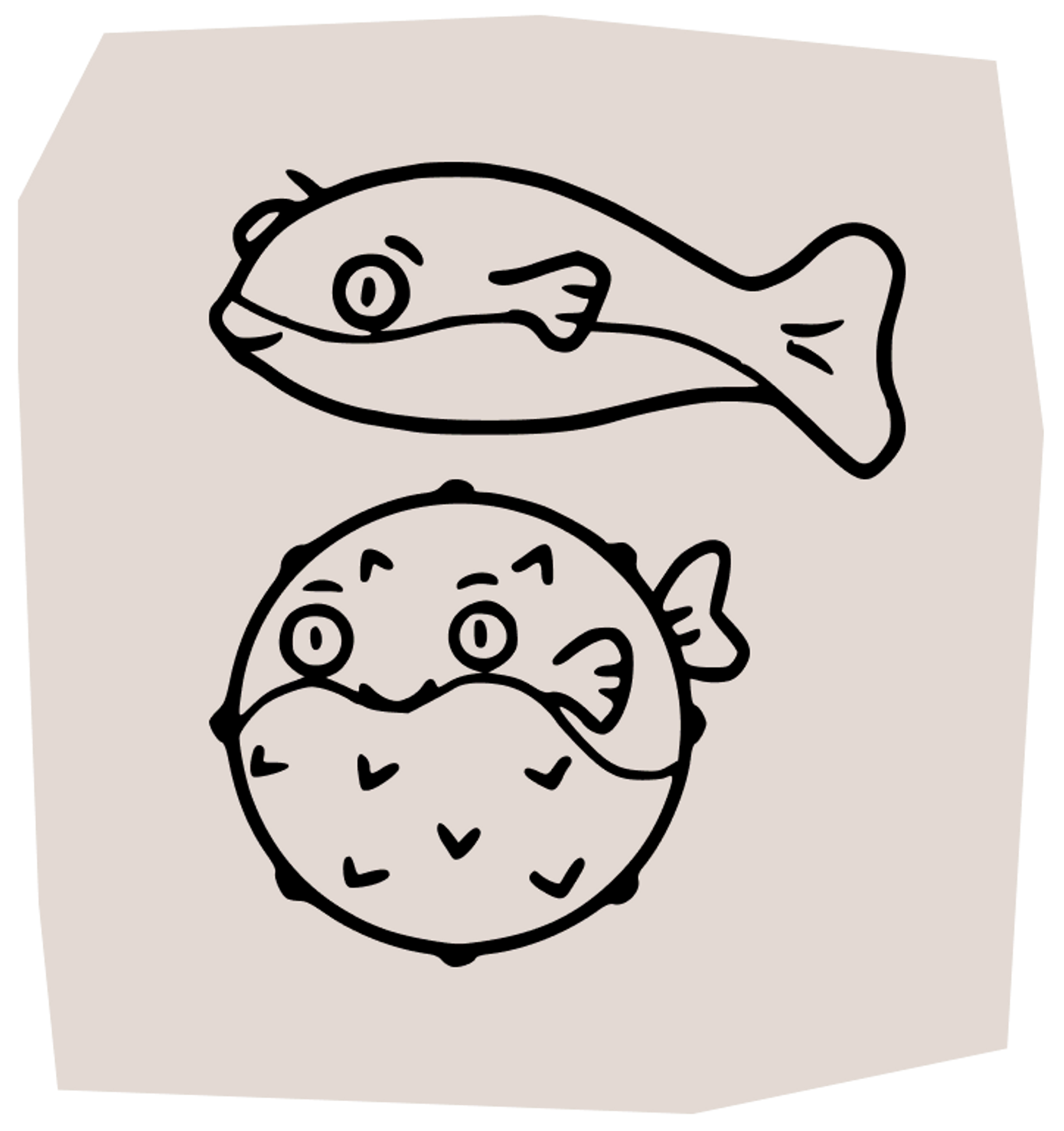 matching fish tattoo set