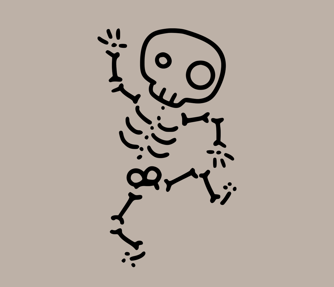 skeleton tattoo design