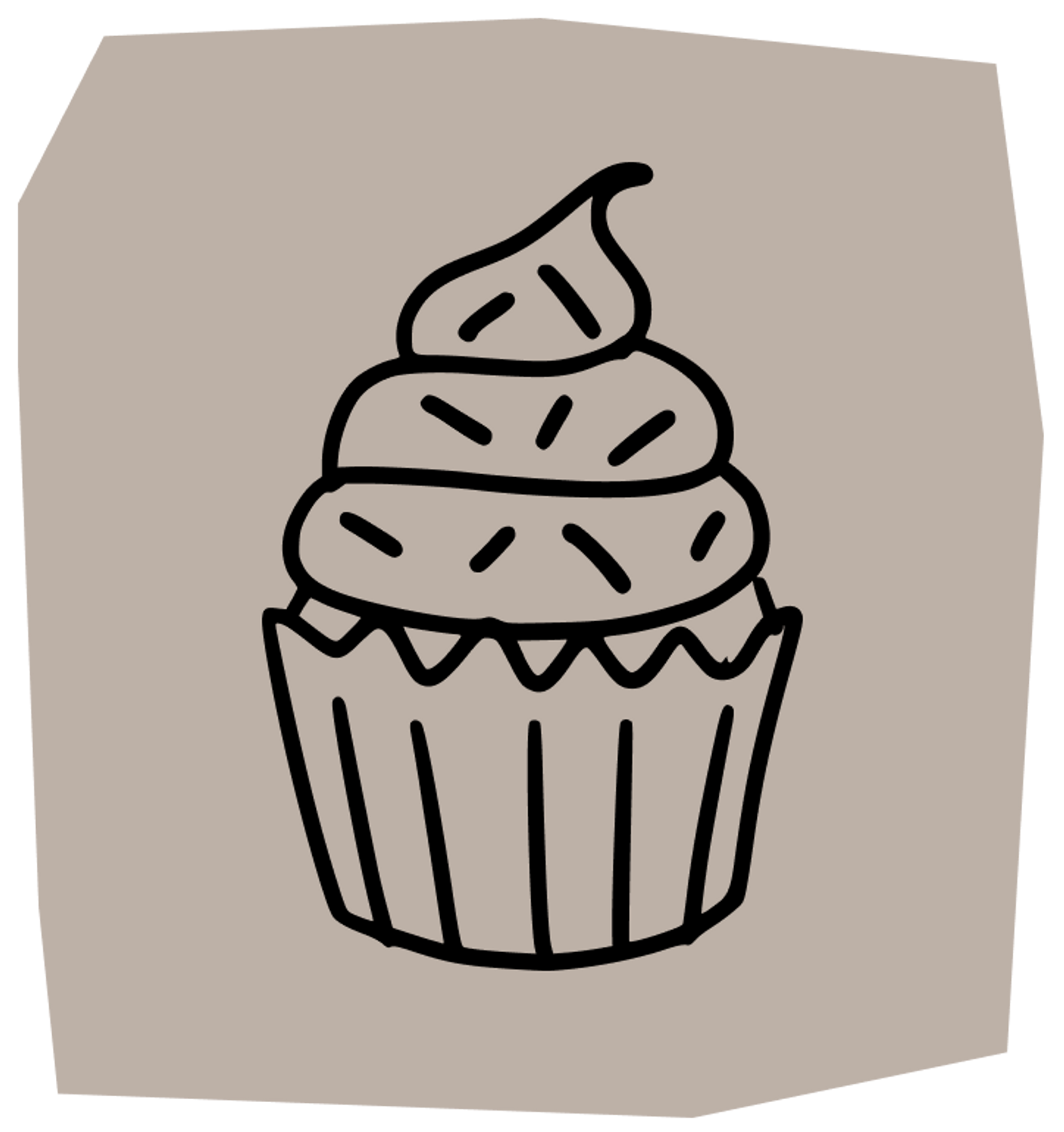 cupcake tattoo design