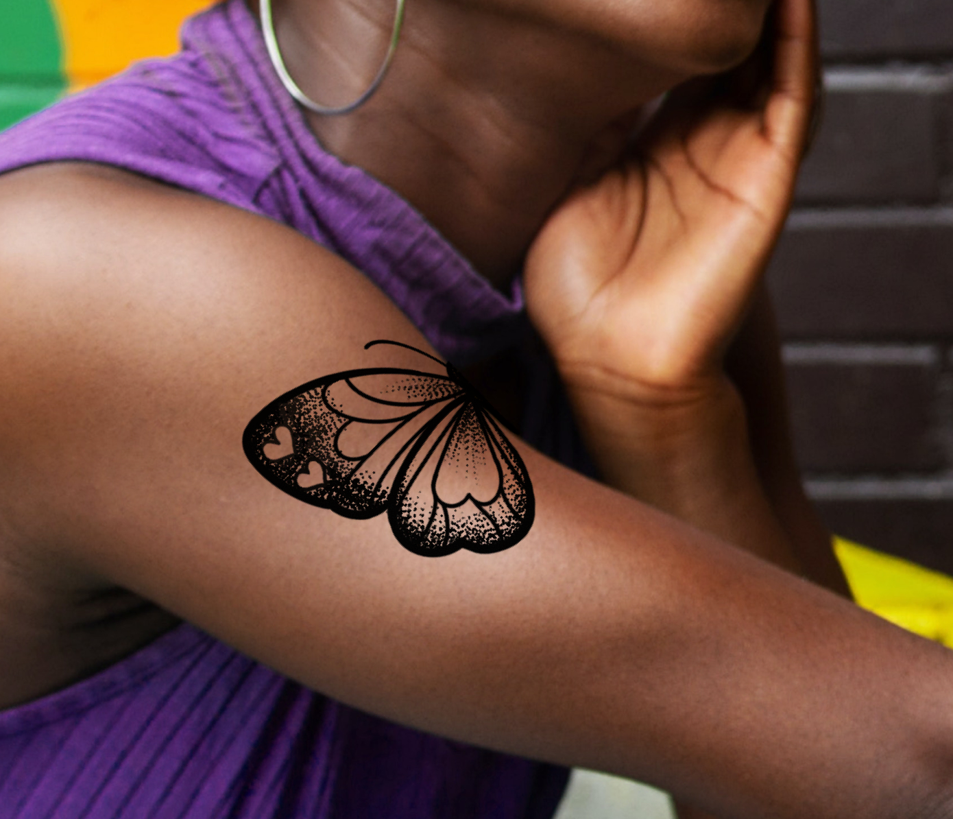 butterfly wing tattoo example