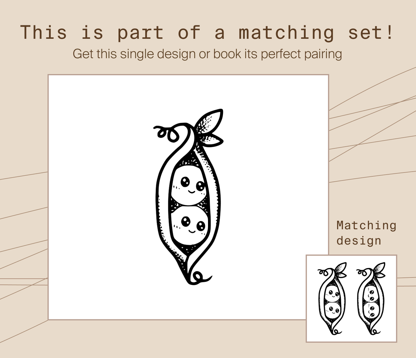 peas tattoo