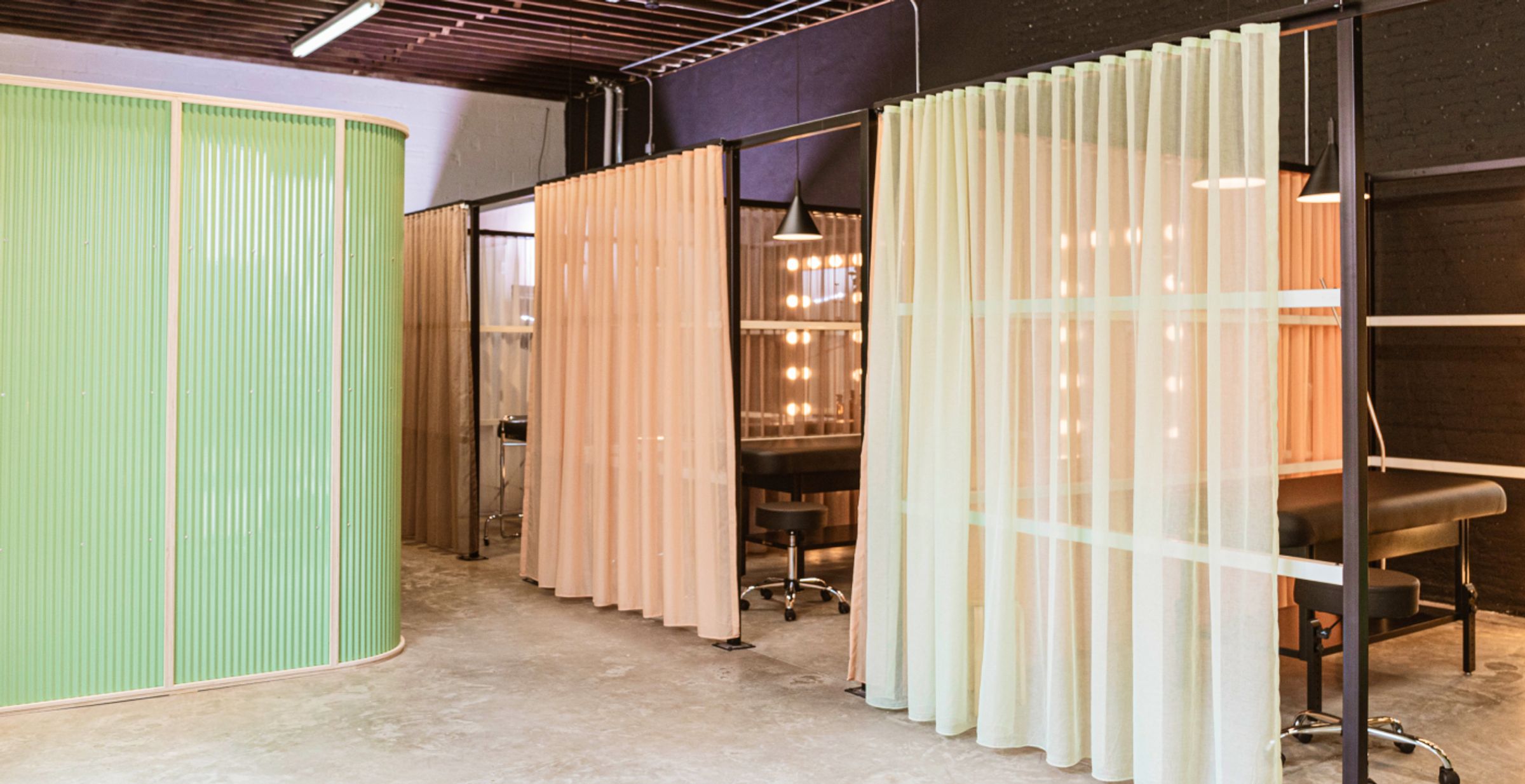 waiting area of ephemeral tattoo studio