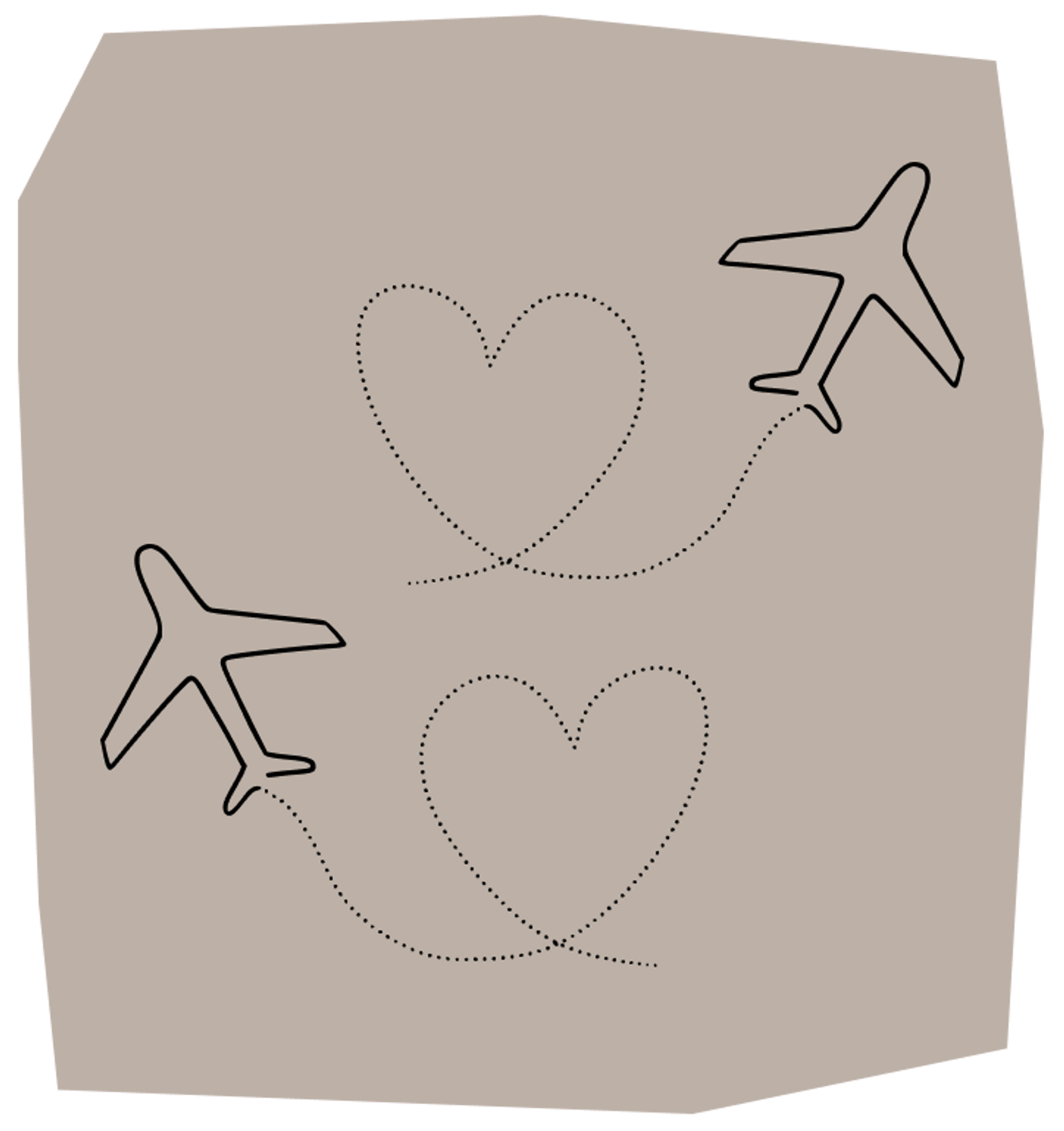 matching tattoo set for travel buddies