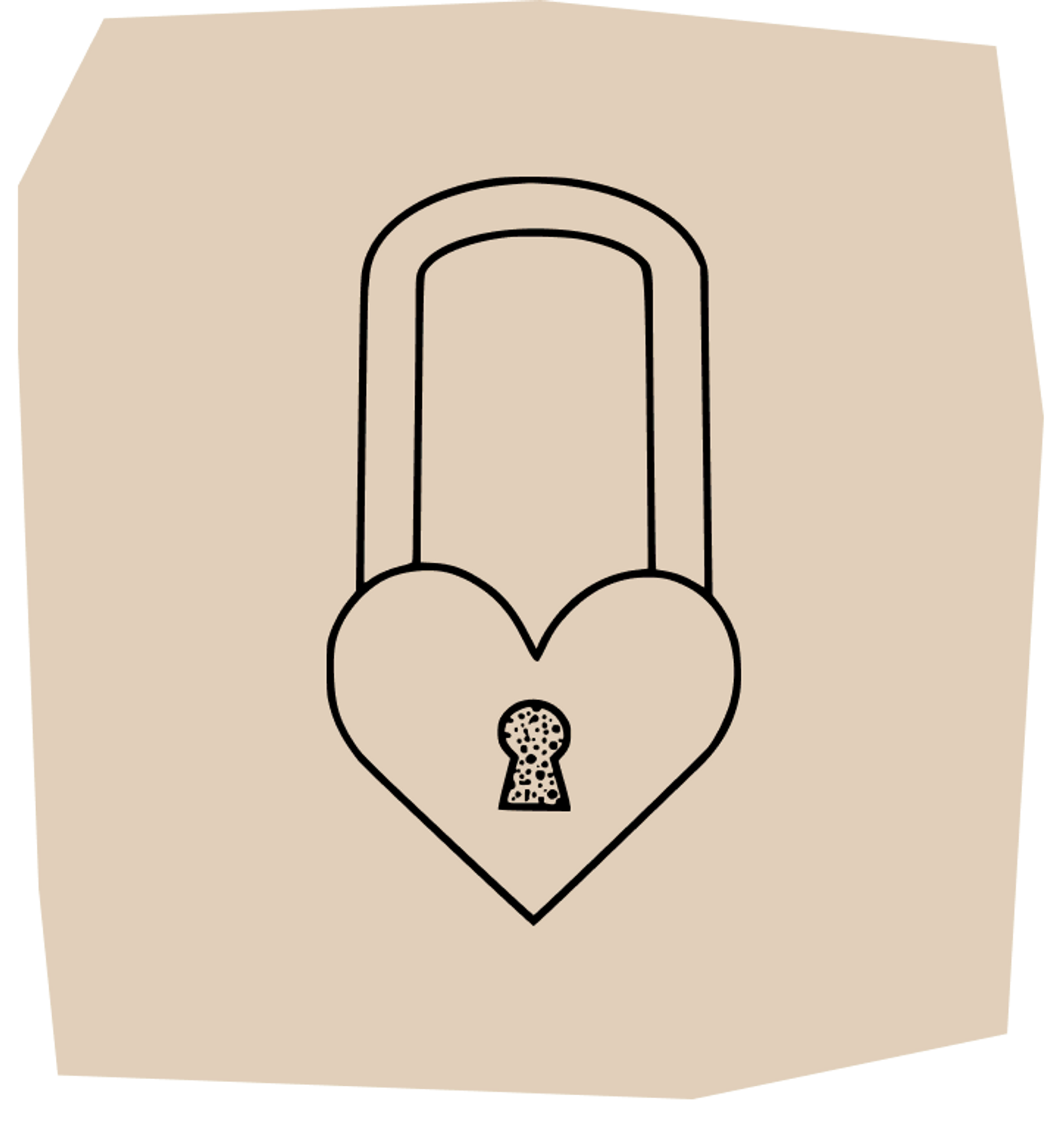 heart lock tattoo