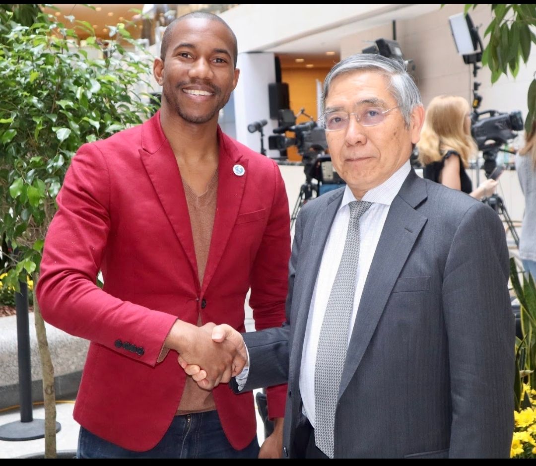 w/ Haruhiko Kuroda, former President of the Asian Development Bank and Governor of the Bank of Japan