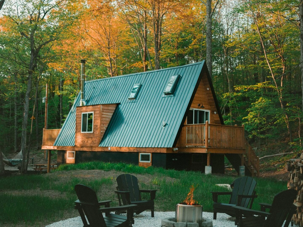 A-frame Solo+ 100 in the middle of the forest