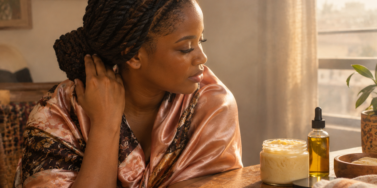 Harmattan rewards the people who moisturise on purpose, not only when the hair starts to feel dry.