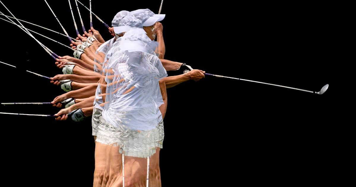 Sequential motion of a golfer