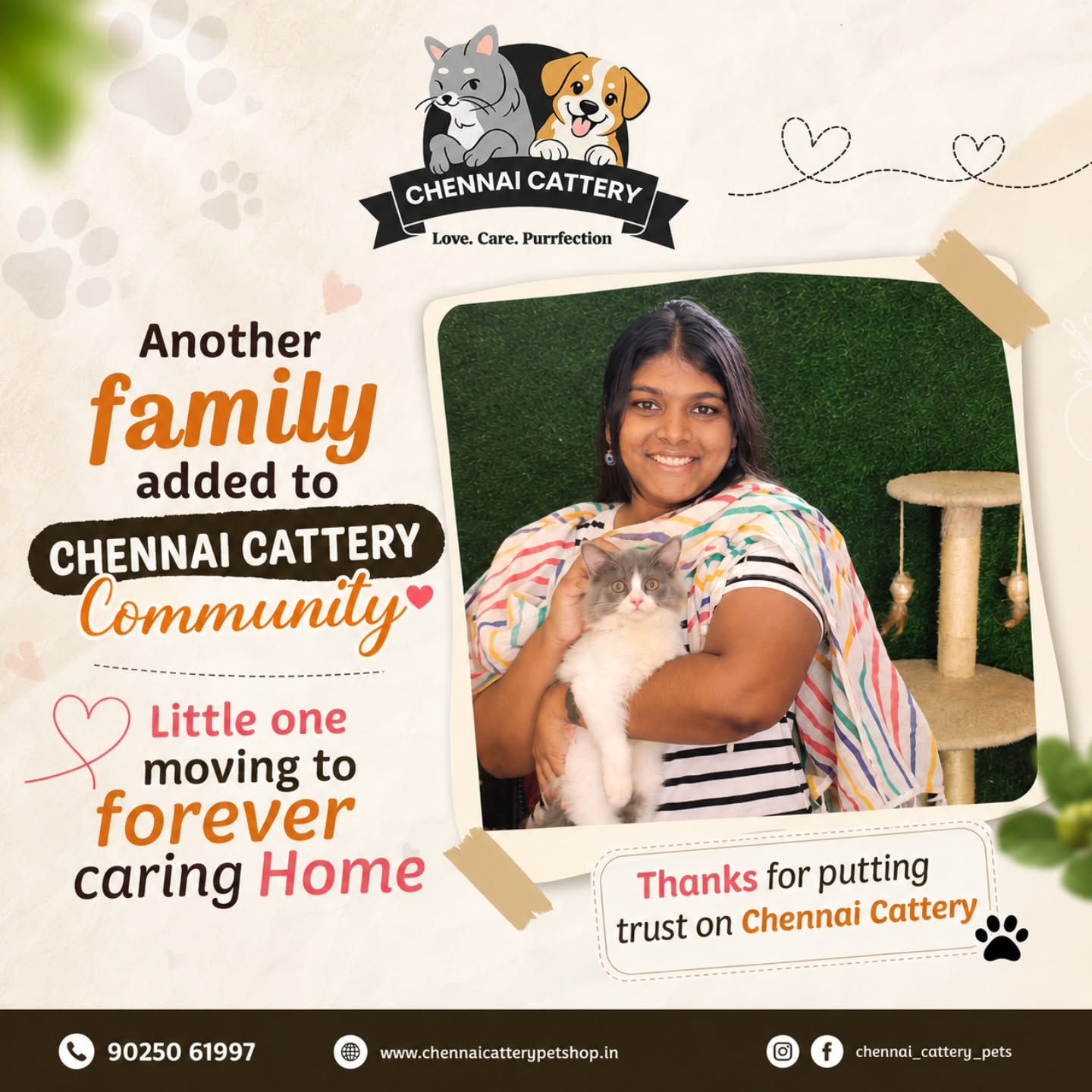 A special Chennai Cattery moment