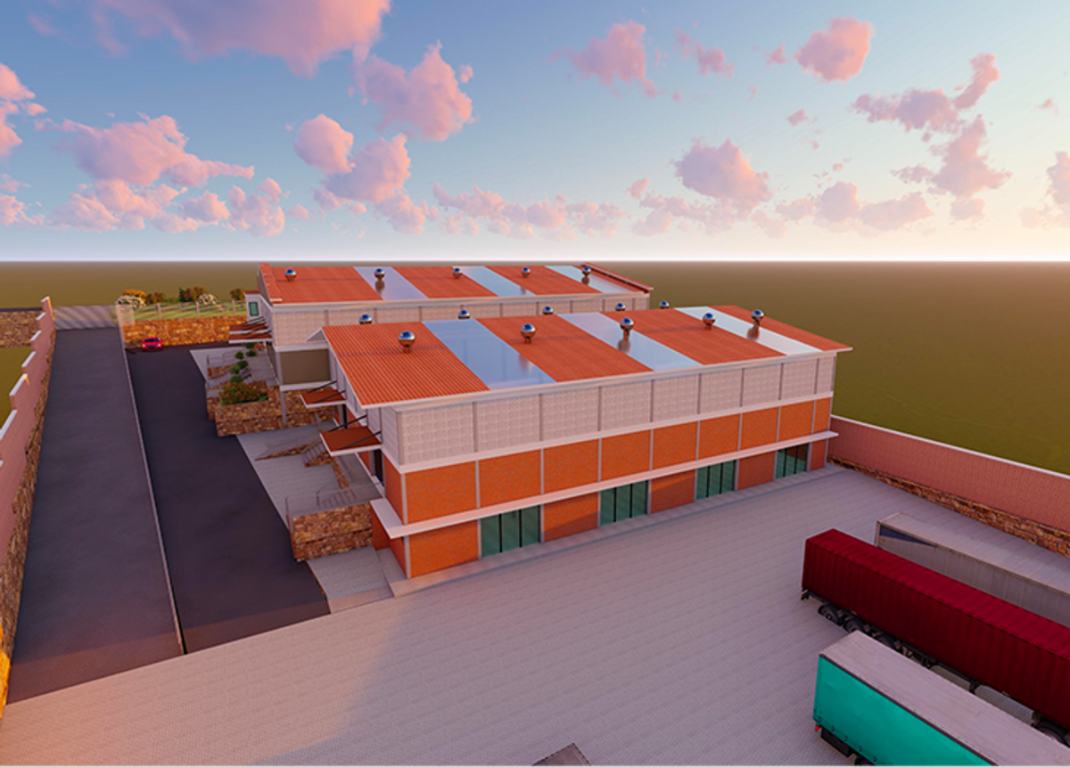 The DIKAM factory building in the Rwanda Special Economic Zone
