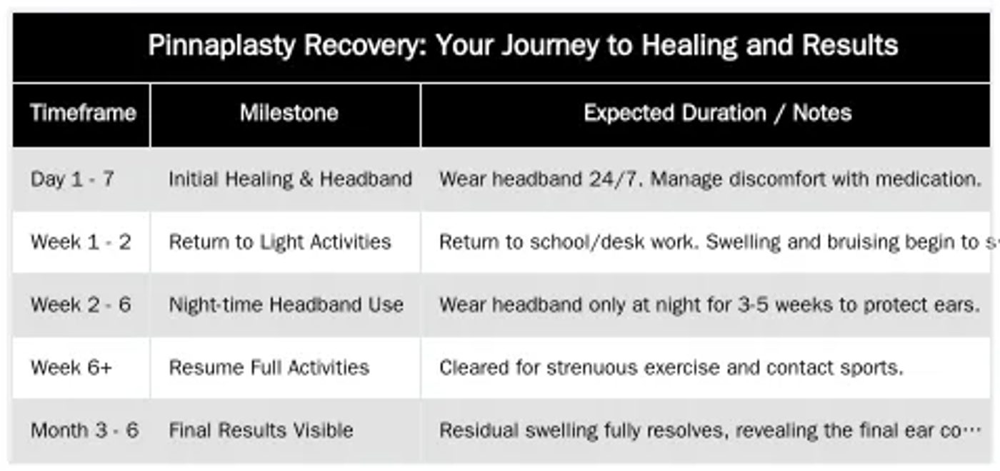Pinnaplasty Recovery: Your Journey to Healing and Results — Pinnaplasty (Otoplasty): Surgical Correction of Prominent Ears