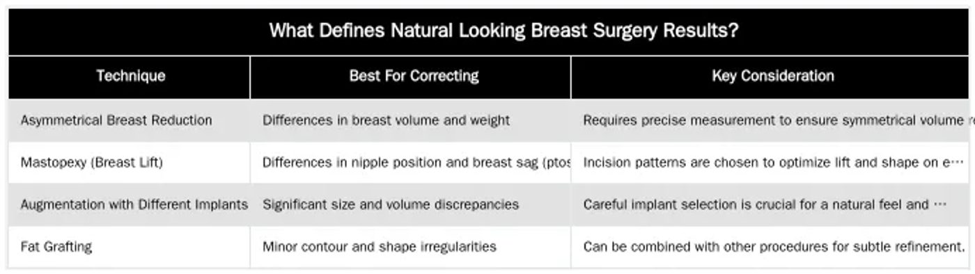 What Defines Natural Looking Breast Surgery Results? — Achieving Symmetrical and Natural-Looking Results with Breast Surgery